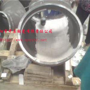 Wear-resistant ceramic elbow construction
